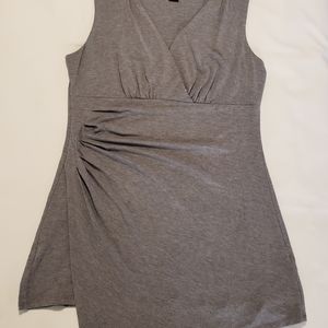 Mock wrap sleeveless top